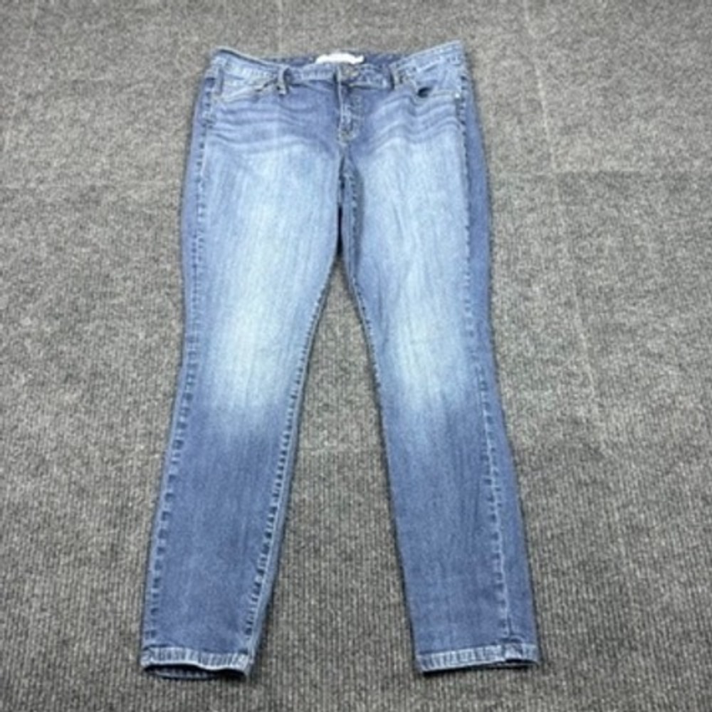 Torrid Skinny Denim Jeans Womens 14R Medium Wash Blue Stretch 11369822